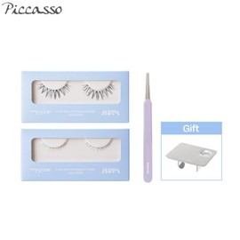 PICCASSO Eyelash + Tweezer Set 4items [Eyeme x Sister Sang Eun], Eyelash#$%Tweezer:U21 Under + 12 CUTE ACCENT-Yellow