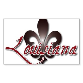 CafePress Louisiana Rectangle Bumper Sticker Car Decal