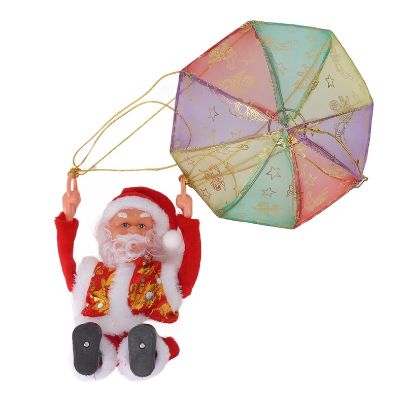 Parachute Christmas Ornaments Lovely Shape Safe Eco Friendly Fleece PC