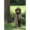 Hi-Line Gift Ltd Bear Standing with Welcome Sign Statue