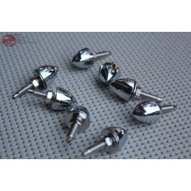 FFC MFG License Plate Frame License Plate Chrome Fasteners Set of 8 Ford Chevy Plymouth