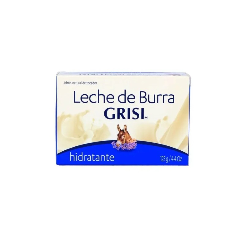 Jabón De Barra De Leche De Burra 125g Grisi