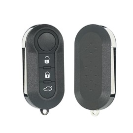 SUPALAND 3 Button Car Key for FIAT 500L 500 Punto Evo Grande Bravo Panda Ducato Lancia Replacement Remote Key with 1 Screwdriver 1 Key Fob