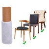 TEKEFT 20PCS Chair Leg Socks, Furniture Leg Feet Wood Floor