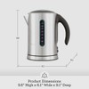 Breville BKE700BSS Soft Top Pure Hot Water Kettle, 7 Cup,