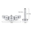 hengkaixuan 16G G23 Titanium Flat Back Labret Studs Internal Thread