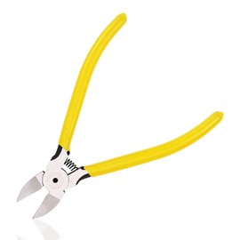 AIPRIDA Wire Cutter Chromium Vanadium Stainless Steel Diagonal Cutting Pliers Micro Flush Cut Side Cutters, 6 Inch (Wire Cutter 6 Inch)