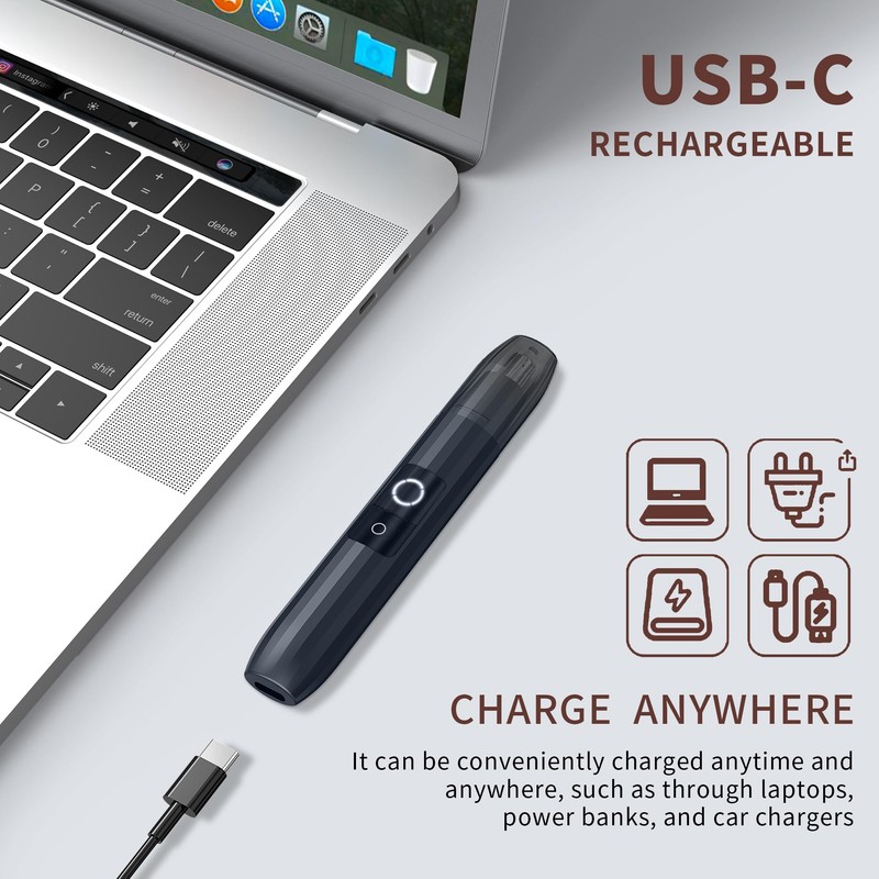 KPMARE Ear and Nose Hair Trimmer for Men Women, USB-C