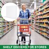 STOBAZA Shelf Divider Boards, I-Shaped Product Divider Boards, 10 Pieces,