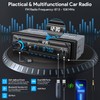 Wistrue RDS Car Radio Bluetooth Hands-free, 9-24V Car Stereo Bluetooth