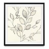 Renditions Gallery Whispering Leaves II Abstract Artwork Black White Floral