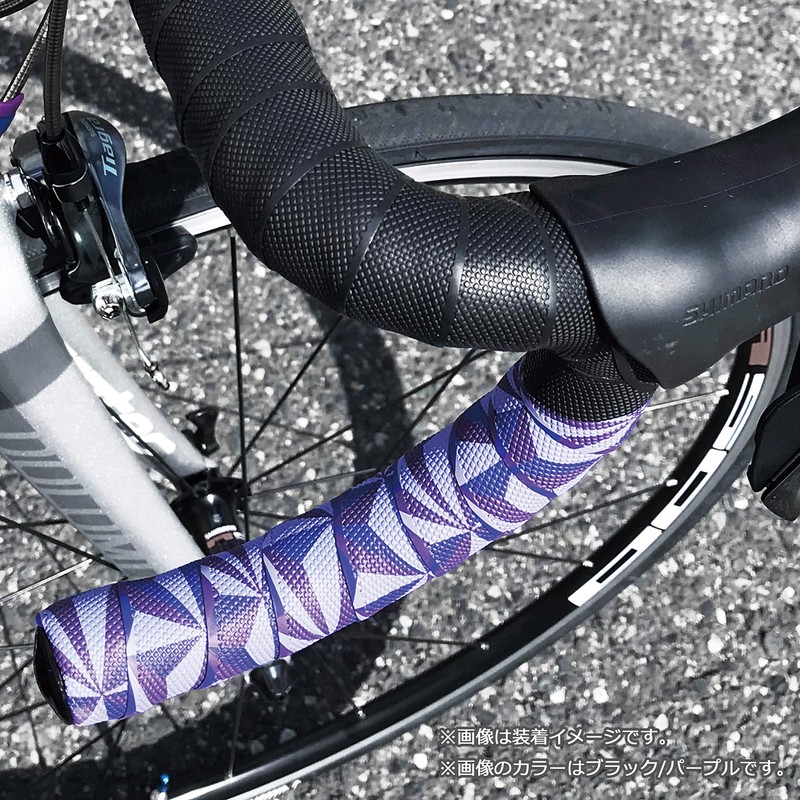 NOGUCHI 15186 Geometric Bar Tape [NBT-005] Black/Purple