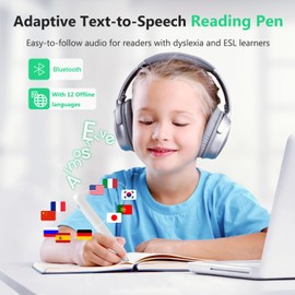 SVANTTO 4-in-1 Translator Pen & Reading Pen for Dyslexia Readers,Students and Language Learners —OCR Translation (102 Languages), Text-to-Speech Reading, Smart Notes, Voice Recorder-No Monthly fee