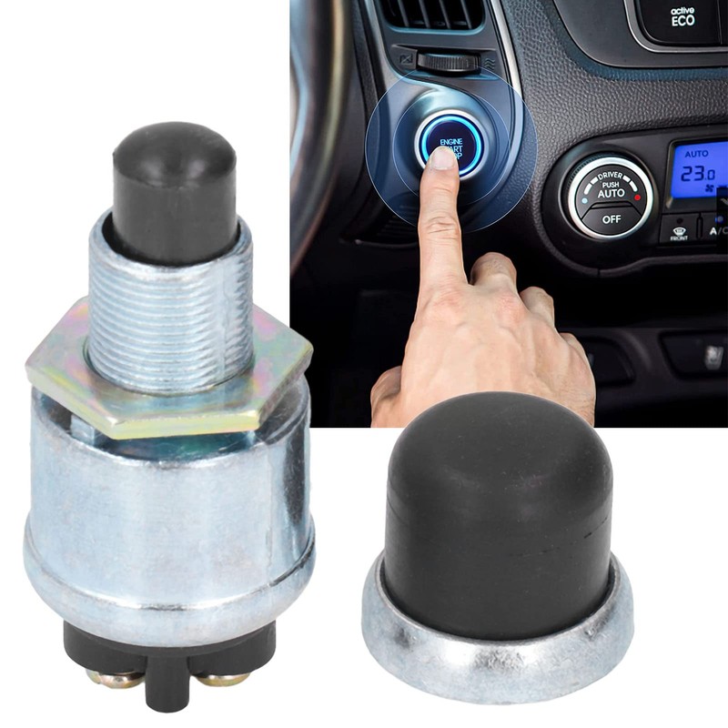 Engine Start Switch Button, 12V 24V 20A Momentary Push Button