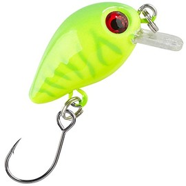 Balzer Trout Crank 3 cm 2 g - Wobbler for Spin Fishing for Trout and Perch, Trout Wobbler, Trout Bait for Spin Fishing, Colour: Neon Yellow