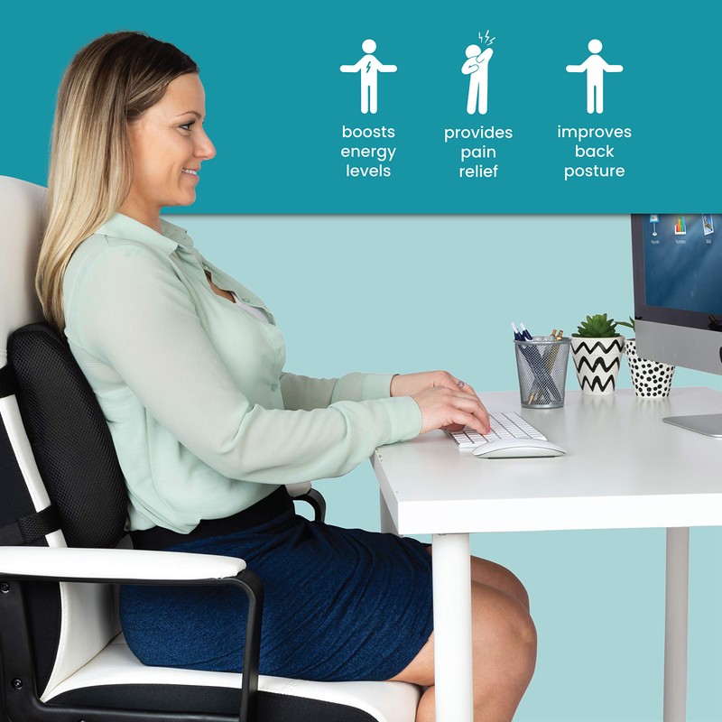Healthy Spirit Memory Foam Lumbar Support Back Cushion | Back