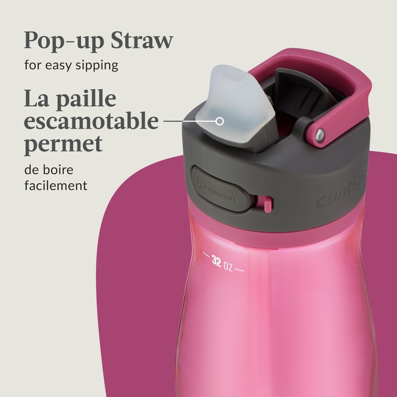 Contigo Ashland 2.0 Water Bottle with Straw and Leak-Proof Locking