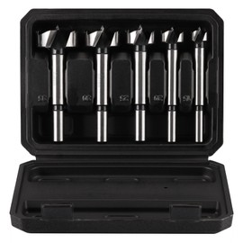 Vearter 5 Stück Forstnerbohrer Set, 15-35mm Lochbohrer Holz Bohrer mit Runder Griff, Vielzahn Holzbohrer für Massivholz, MDF, Kunststoff, Spanplatte, Sperrholz