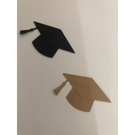 Graduation Cap Paper Cutout Card making Scrapbooking Grad Congrats