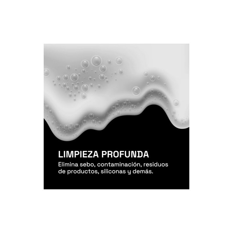 Shampoo Sin Sal Sin Sulfatos Detox Cabello Graso y Mixto