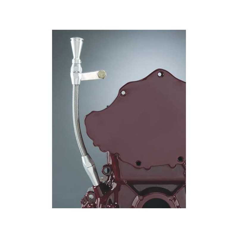 Lokar 1220074 Anchor-Tight Brite Flexible Engine Dipstick with Lock for