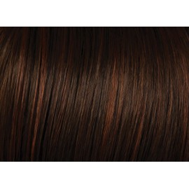 Hairuwear Hairdo Swept Back Short Cut Shag Wig With Textured Layered Waves, Average Cap - R6/30H Chocolate Copper