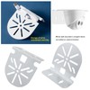 NVRTTRR 2 Pack L-Shape Dome Camera Mounting Bracket, Metal, White,