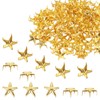 sourcing map 150PCS 10mm Metal Star Studs Claw Small 5-Claw