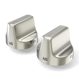 lubiyack 2PCS W11239985 Gas Stove Knob Replacement 4845290 AP6333411 Range Knobs Replacements Compatible with WFG525S0HV1 WFG550S0HV1 WFG550S0HZ1