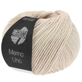 LANA GROSSA Merino Uno, Classic Merino Wool with Superwash Treatment, Hand Knitting Yarn Made from 100% Virgin Wool (Merino), 50 g Wool for Knitting and Crocheting, 125 m Yarn