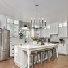 CWarmozy Farmhouse Chandelier 8 Lights Black Modern Chandelier Light Fixture