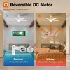 addlon Ceiling Fans with Lights, 42 inch White Ceiling fan