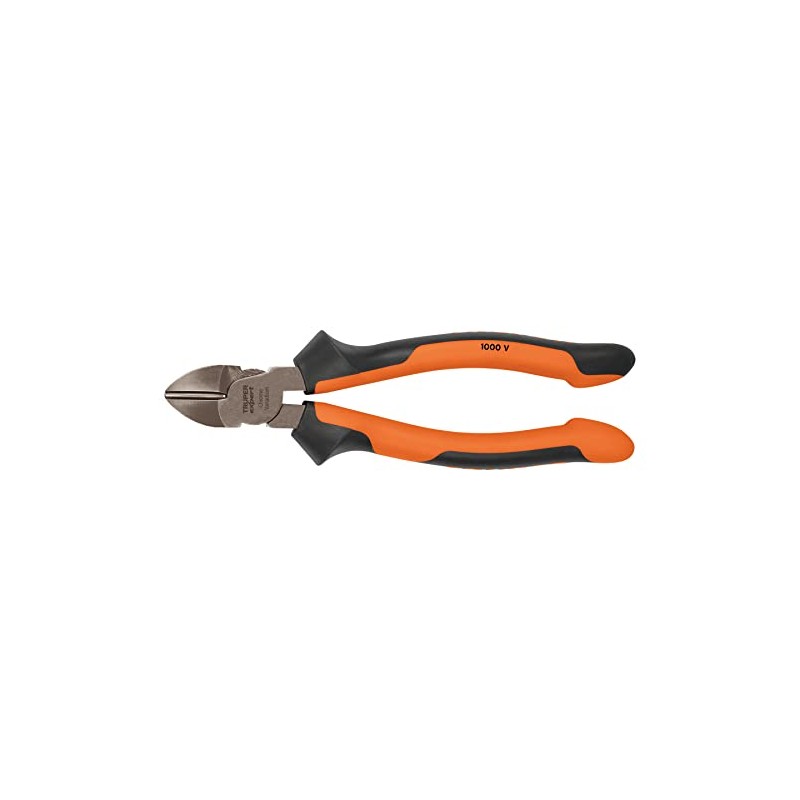 Truper Expert T202-8X, Pinza corte diagonal 8" mango Comfort Grip,