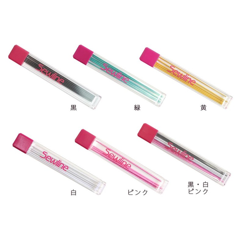 Sewline FAB50010 Fabric Mechanical Pencil, Dedicated Lead, 6 Leads, 0.04