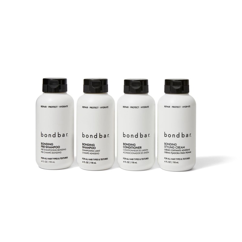 Bondbar Bonding Essential Kit, Contains PreShampoo, Shampoo, Conditioner, and Styling