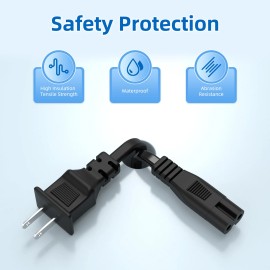 Fullecty AC Power Cord for JBL PartyBox 100 200 300 310 710 1000 Portable Party Speaker