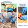 ABENA Nitrile Disposable Gloves Pack of 100 (Size L) Blue