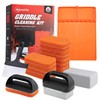 Griddle Cleaning Kit for Blackstone Accessories,Heat-Resistant Silicone Spatula Mat with