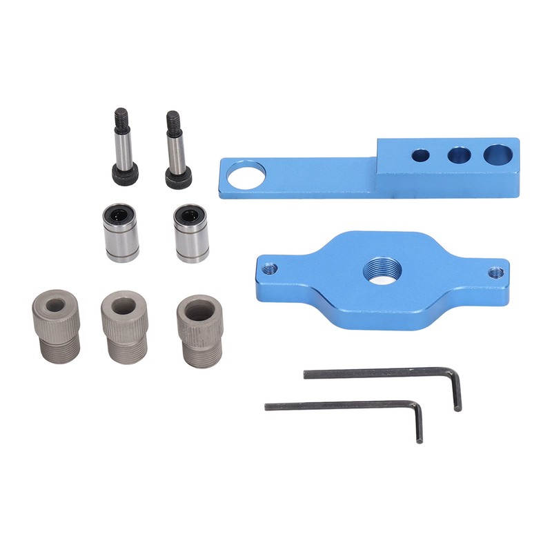 11Pcs Drill Hole Guide Jig Aluminium Alloy Dowel Drilling Locator