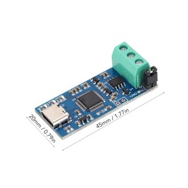 Walfront USB to CAN Module Type C Power Supply Converter Adapter for CAN 2.0A CAN 2.0B CAN FD Protocol Bus Analyzer V2.0 LED Indicator High Performance