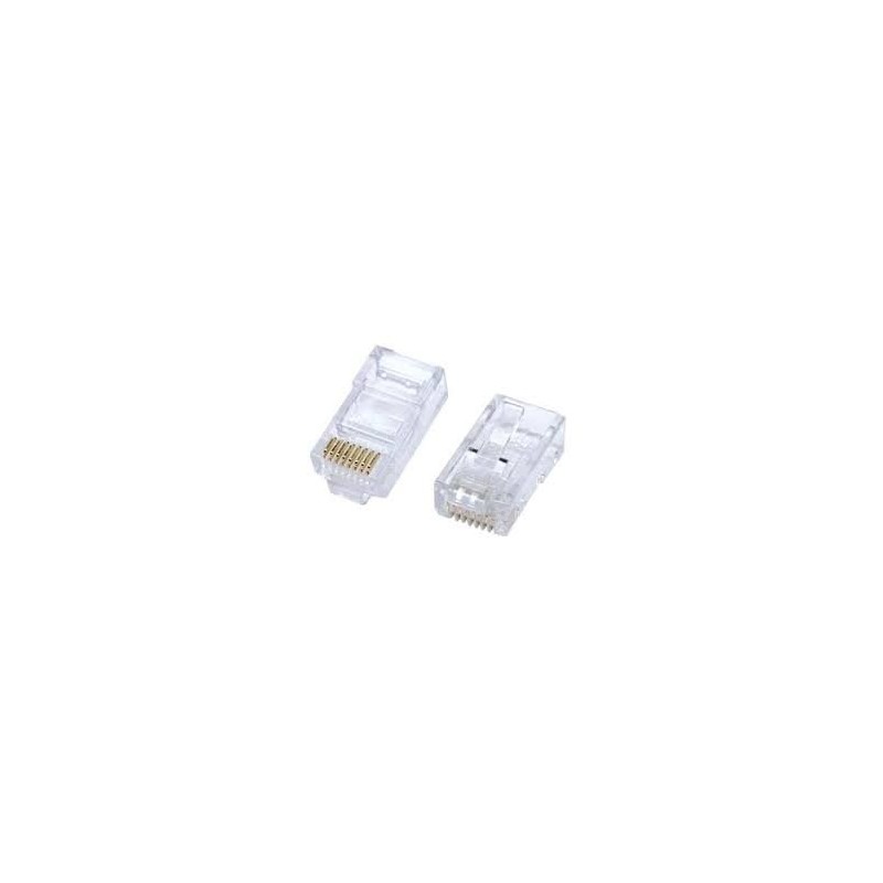 Intellinet RJ45 Modular Plugs Cat5e UTP 3-Prong for Solid Wire