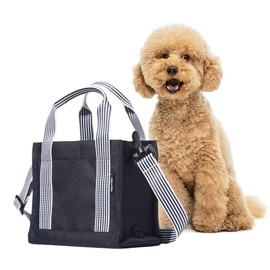 Torytos Dog Walking Bag Crossbody Tote | Navy Color | Built-in Poop Bag Dispenser