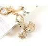 Crystal Shinny Beautiful Lovely Dual-Swans Keychain Women w/ Multi-Color Options