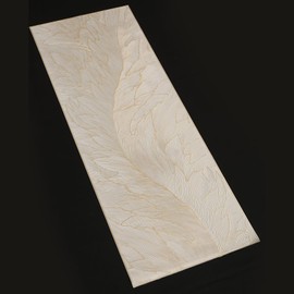 FAVE Gold Table Runner 35.5 Inches Dining Table Runner Waterproof Table Runners for Wedding, Banquet, Birthday, Party, Restaurant(Feather, 35.5"x13")