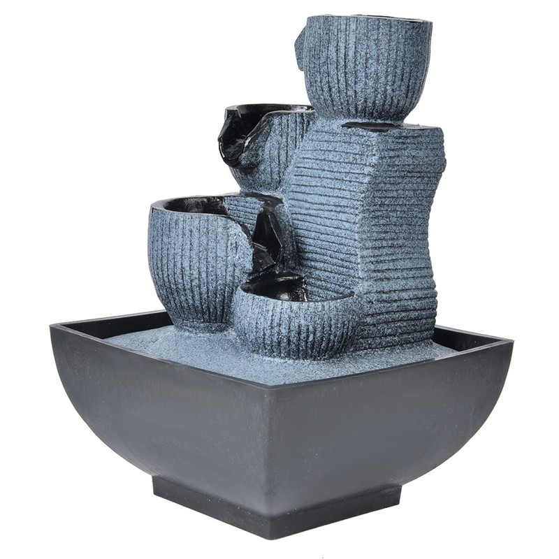 Unique Shape Desktop Fountain Home Tabletop Decoration Resin Landscape Ornament