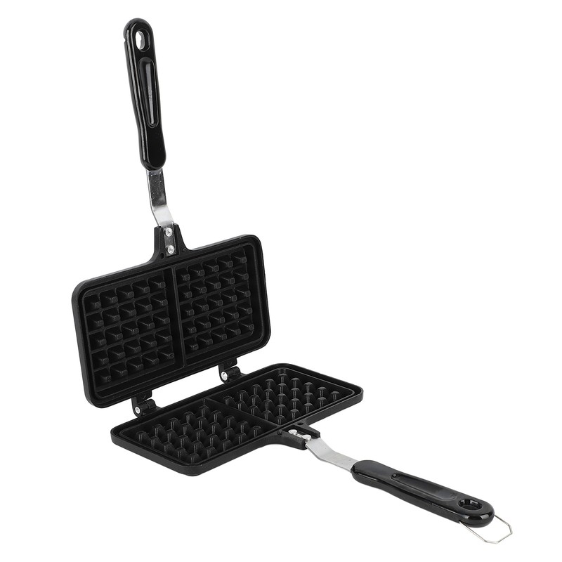 Stovetop Waffle Maker Pan Anti Stick Aluminum Even Heating Double