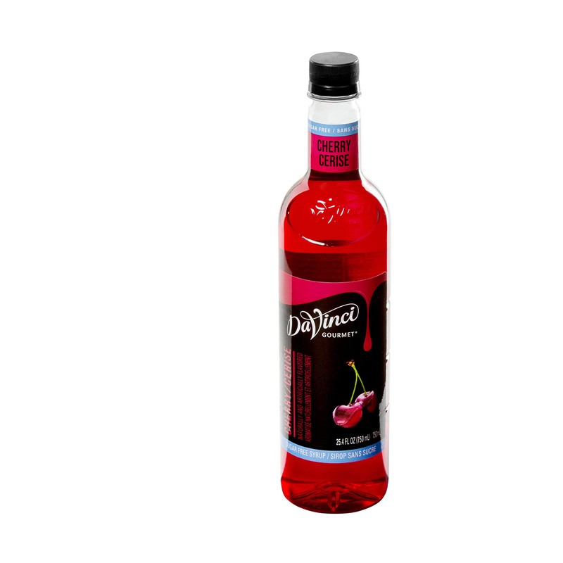 DaVinci Gourmet Sugar-Free Cherry Syrup, 25.4 Fluid Ounces (Pack of