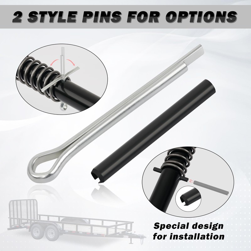 XaXmTee 819T Trailer Gate Spring Latch Kit with Extra Pins