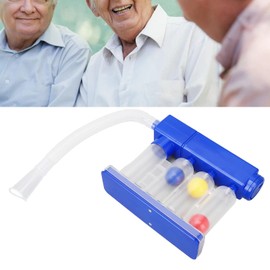 Deep Breathing Lung Exerciser, Deep Breathing Exerciser, 3 Color Coded Balls Breath Exercise Measurement System for Lung Recovery Training and Postoperative Transparent Durable Design