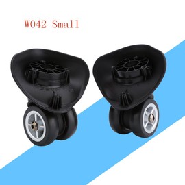 1 Pair Trunk Wheels,Luggage Wheel Spare Part Swivel Universal Wheel Replacement Luggage Suitcase Wheels PVC for Luggage Suitcase Trolley (W042 Small)